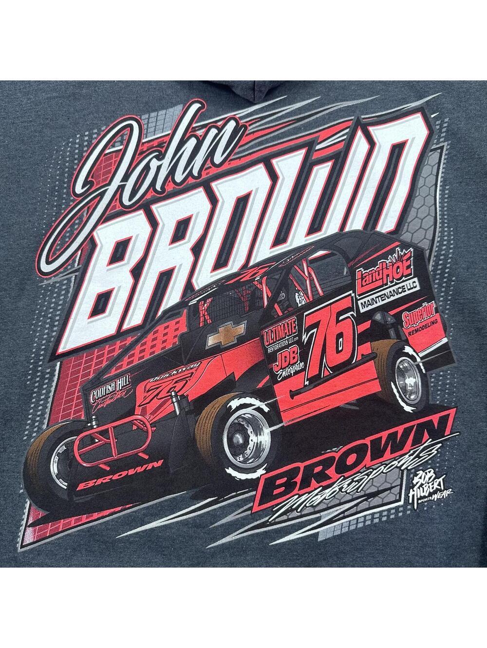 Gildan Heavy Blend Hooded Sweatshirt with John Brown 76 Graphic - Picture 10 of 10